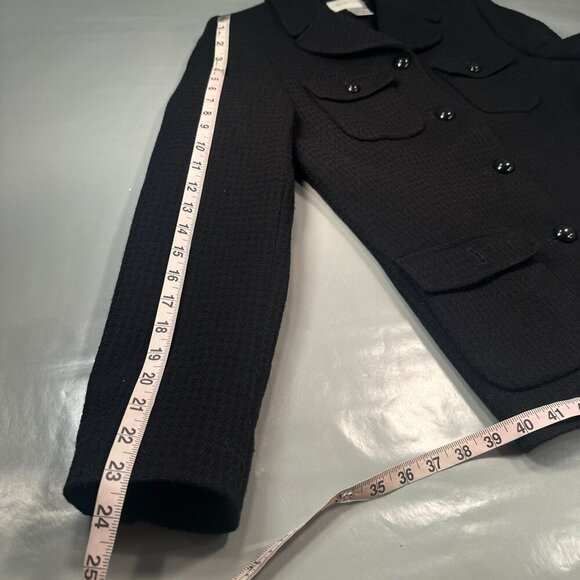 Casual Corner Virgin Wool Blazer Women Suit Jacket Career Button Long Sleeve - Picture 7 of 15